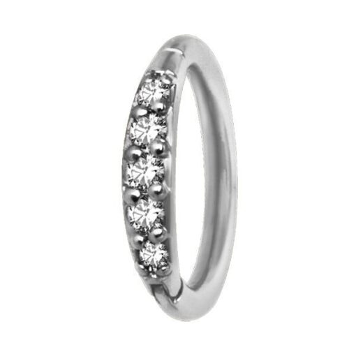 Aro de acero quirúrgico con Zirconias de Swarovski®