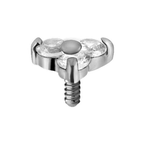 Trinity de acero quirúrgico y Zirconias de Swarovski® - Imagen 2