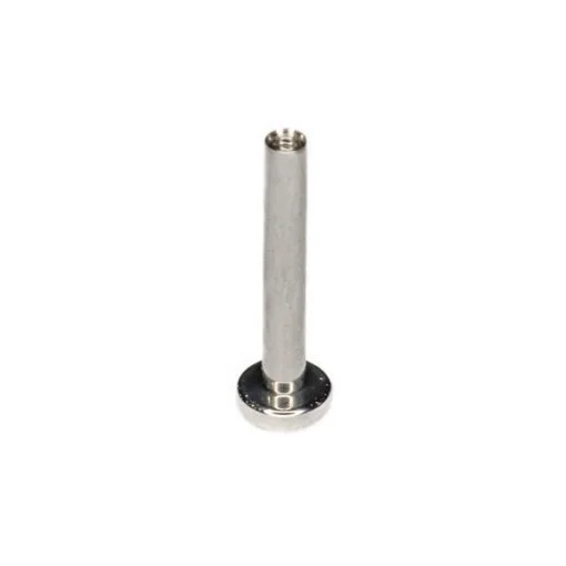 Barra tipo labret de titanio con rosca interna,compatible con tops Leroi