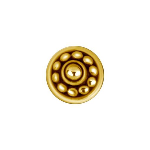 Top con baño de oro 24 Kt. estilo tribal
