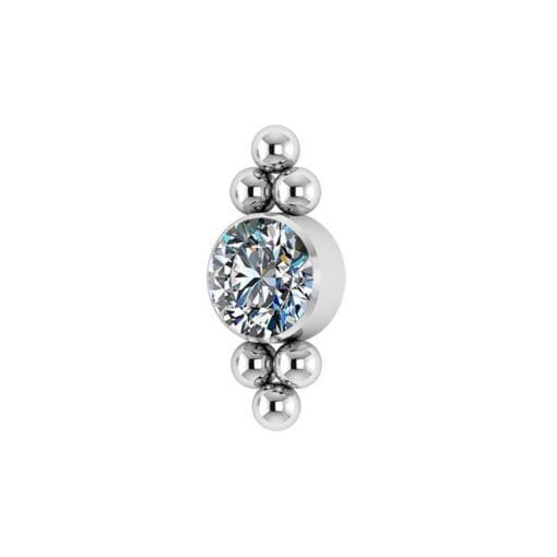 Top de titanio con 1 Premium Zirconia estilo 2