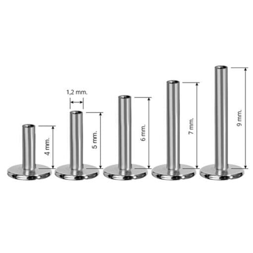 Barra labret rosca interna 0,8 mm. marca Amazing - Imagen 2