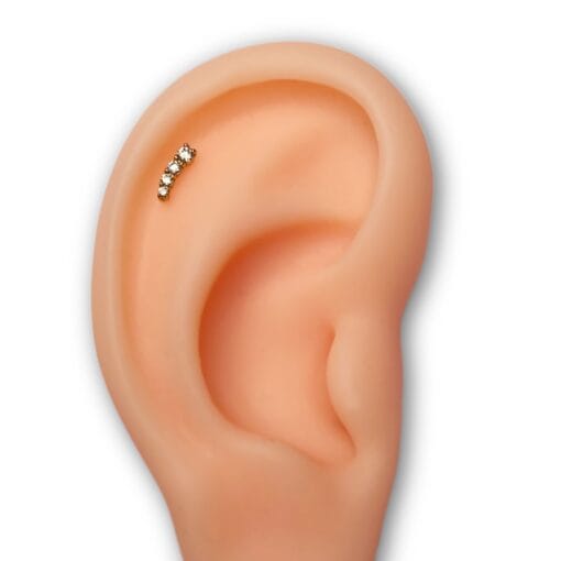 Piercing de oro 24 Kt para oreja