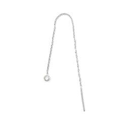 Cadena de acero quirúrgico con pasador y zirconia para conectar piercings