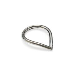 Piercing aro de acero quirúrgico con forma de V para oreja y septum