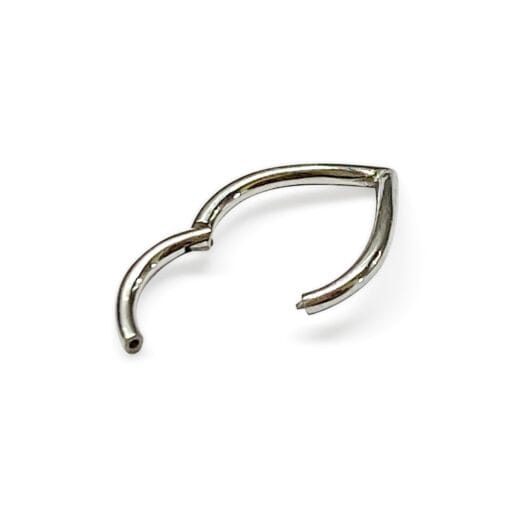 Piercing de acero quirúrgico con forma de V para hélix