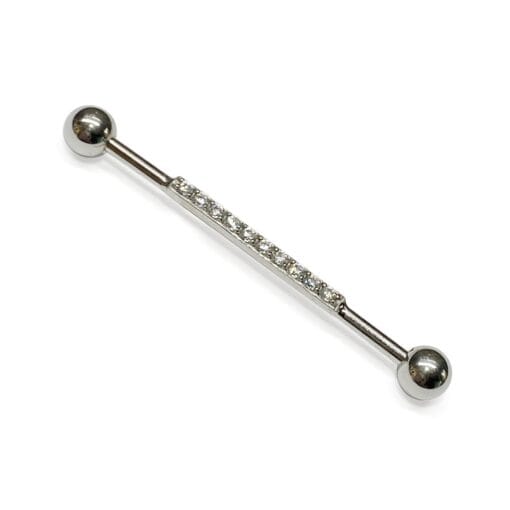 Piercing industrial de acero quirúrgico con zirconias