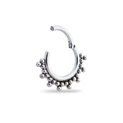 Piercing de titanio con para septum con filigrana estilo étnico