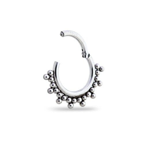 Piercing de titanio con para septum con filigrana estilo étnico