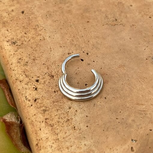 Aro clicker de acero para septum - Imagen 3