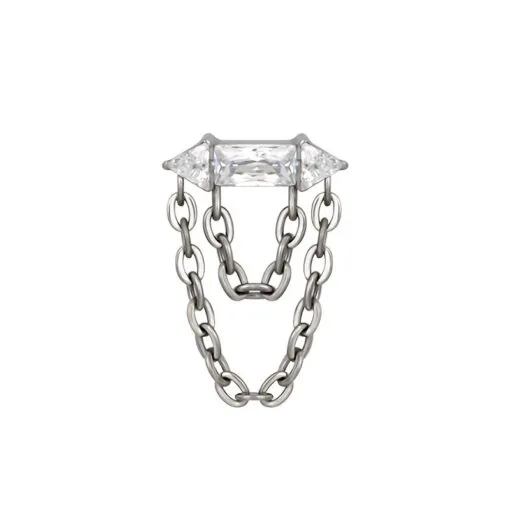 Top de titanio con zirconias y cadenas - Imagen 3