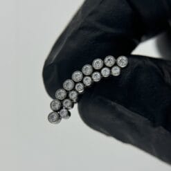 Top de titanio con zirconias curvado para hélix